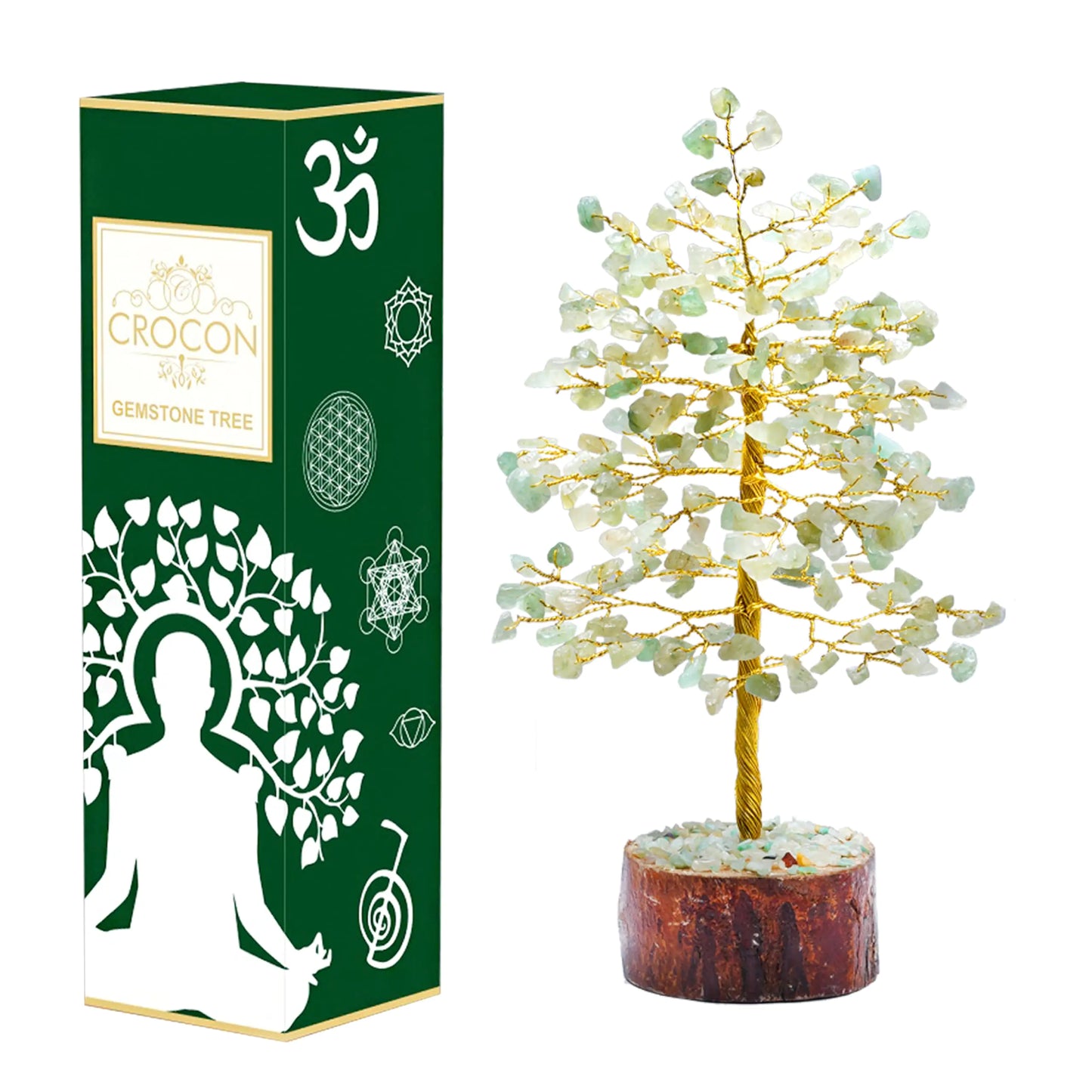 Green Jade Crystal Tree of Life Handmade Gemstone Tree Chakra Tree of Life Feng Shui Tree Bonsai Money Tree Stone Tree Healing Crystal Decoration Artificial Tree Stone Tree Spiritual Gifts