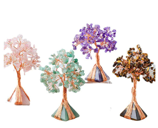 Natural Crystal Pyramid with Orgone Base Energy Tower