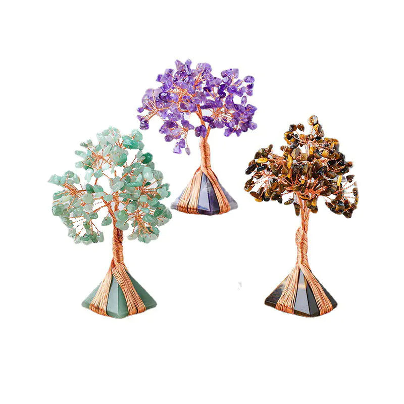 Natural Crystal Pyramid with Orgone Base Energy Tower